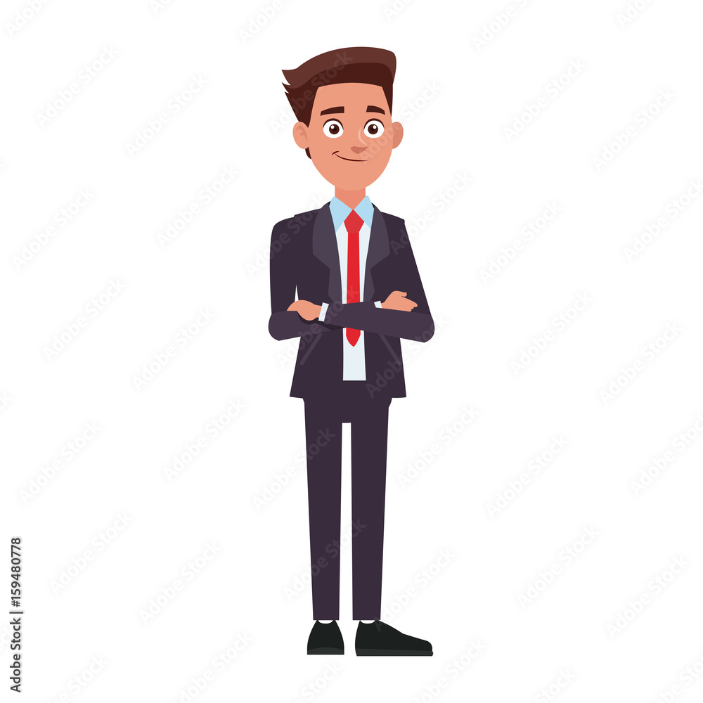 young and successful business man cartoon employee work Stock Vector | Adobe Stock young and successful business man cartoon employee work Stock Vector | Adobe Stock