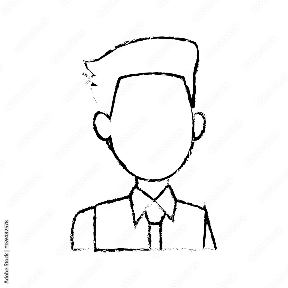 businessman profile male portrait man vector illustration businessman profile male portrait man vector illustration