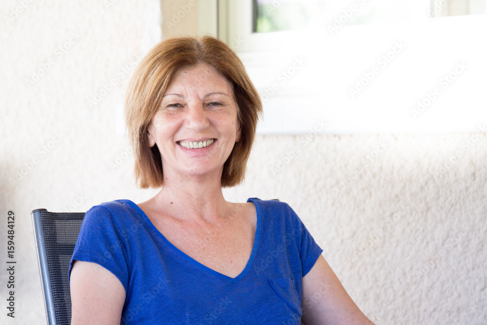 senior woman in summer smiling senior woman in summer smiling