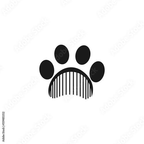 Pet grooming vector illustration