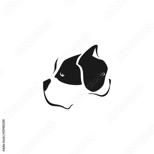 Two dogs vector illustration