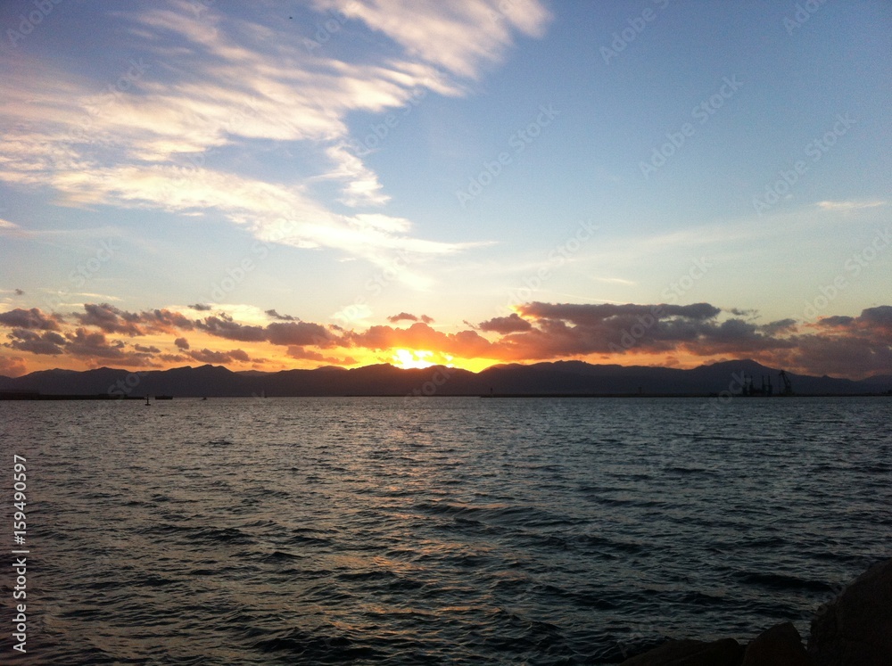 Tramonto Cagliari mare Sardegna