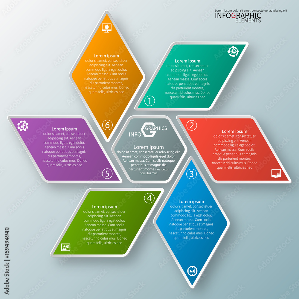 Abstract 3D Paper Infographics Abstract 3D Paper Infographics