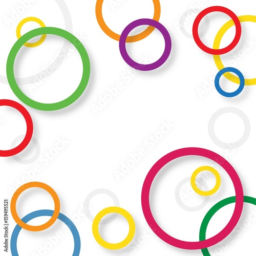 sfondo con cerchi colorati