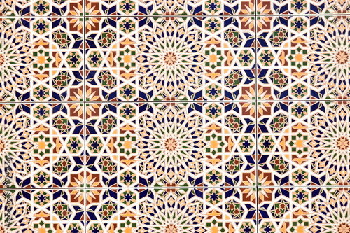 seamless pattern with abstract flowers