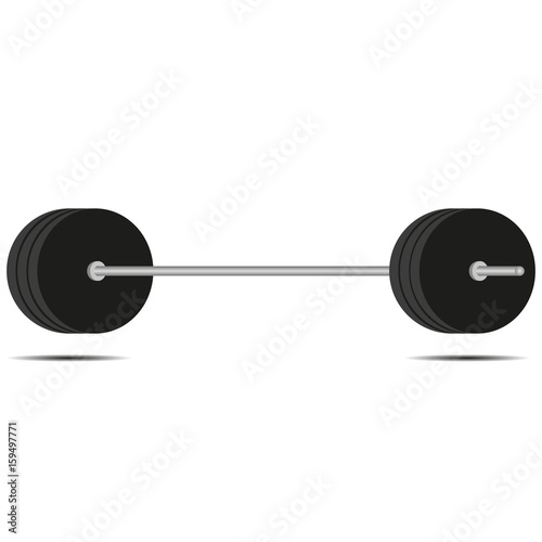 Vector image weights for weightlifting, powerlifting.