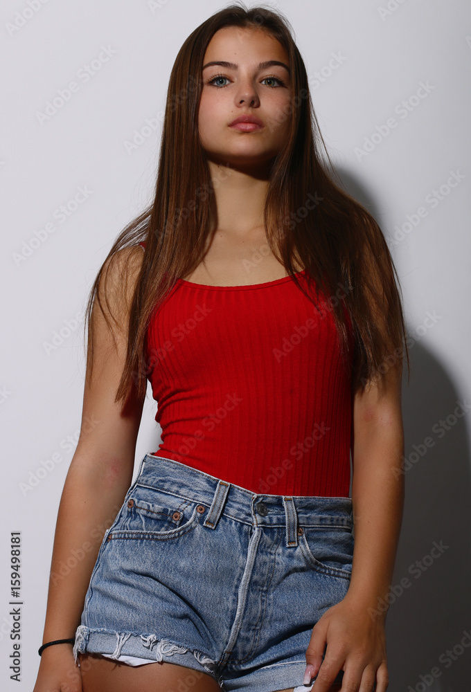 Fototapeta premium Beautiful teenage girl 