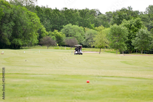 Golf Cart in Fairway