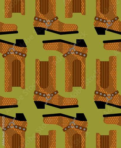 Cowboy boots pattern. Australian shoes background. Western clothing and rodeo texture