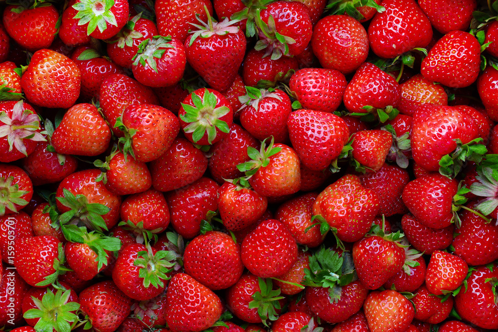 Background with ripe fresh red strawberry. Sweet berry. Background with ripe fresh red strawberry. Sweet berry.
