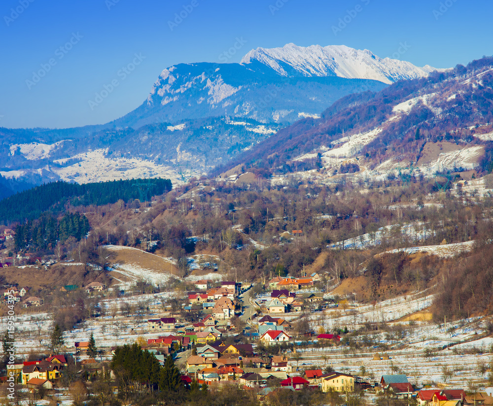 Fototapeta premium Romanian Carpathian mountains of Piatra Craiului