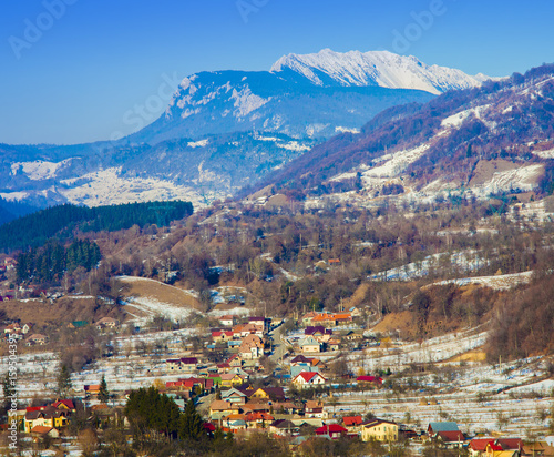 Romanian Carpathian mountains of Piatra Craiului