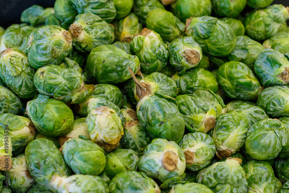 Brussels Sprouts at a Farmers Market