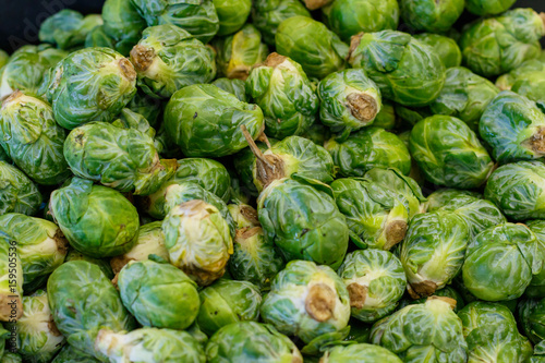 Brussels Sprouts at a Farmers Market © bryanpollard