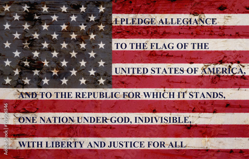 The pledge of allegiance photo