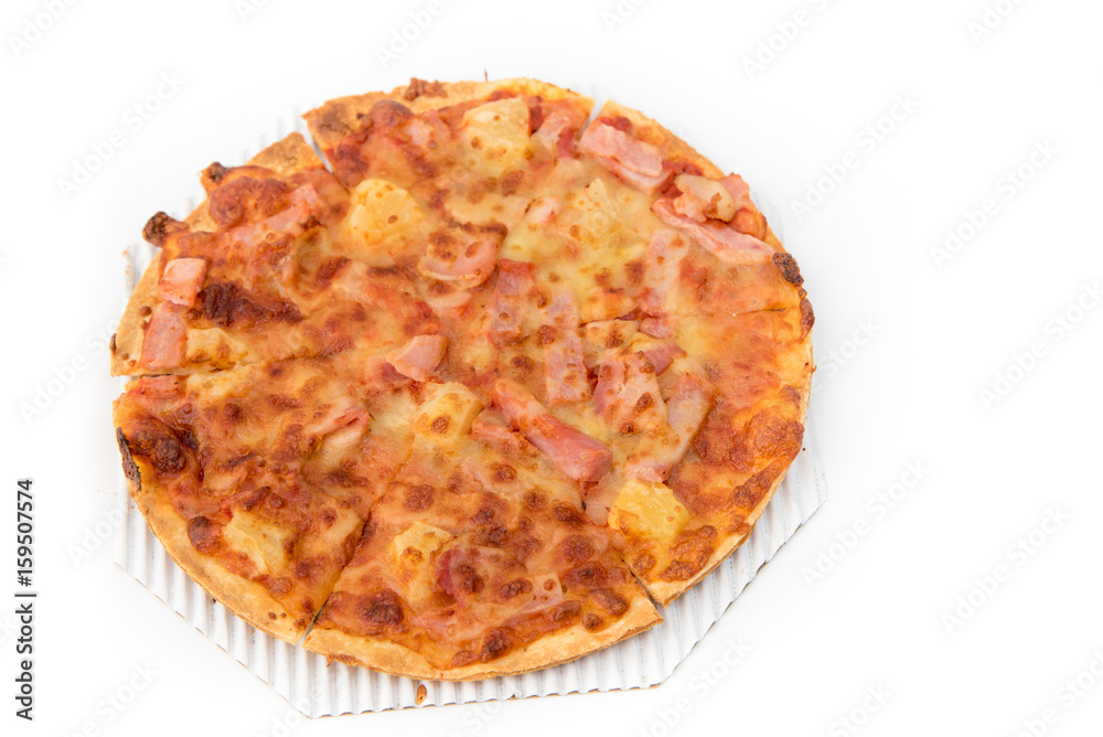 Delicious pizza isolated Delicious pizza isolated
