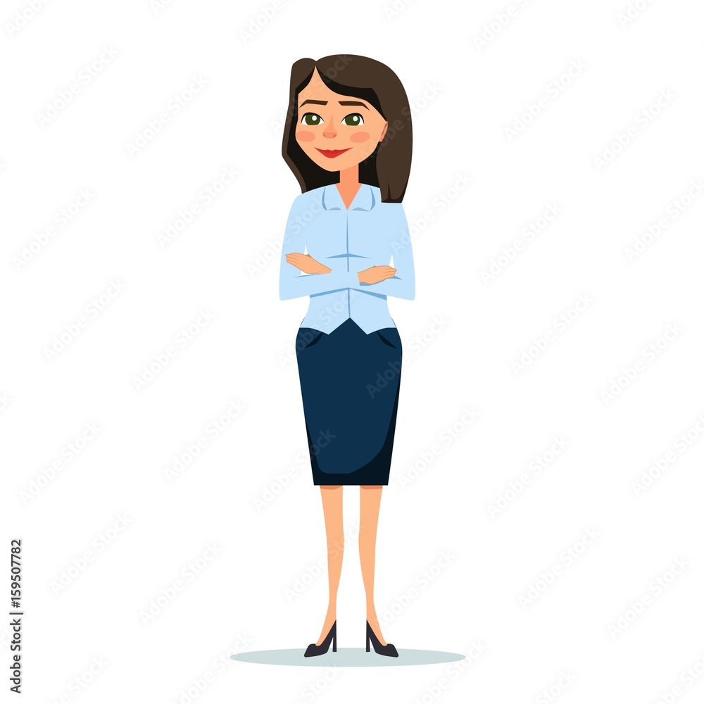Young women in elegant office clothes. Smile Young women in elegant office clothes. Smile