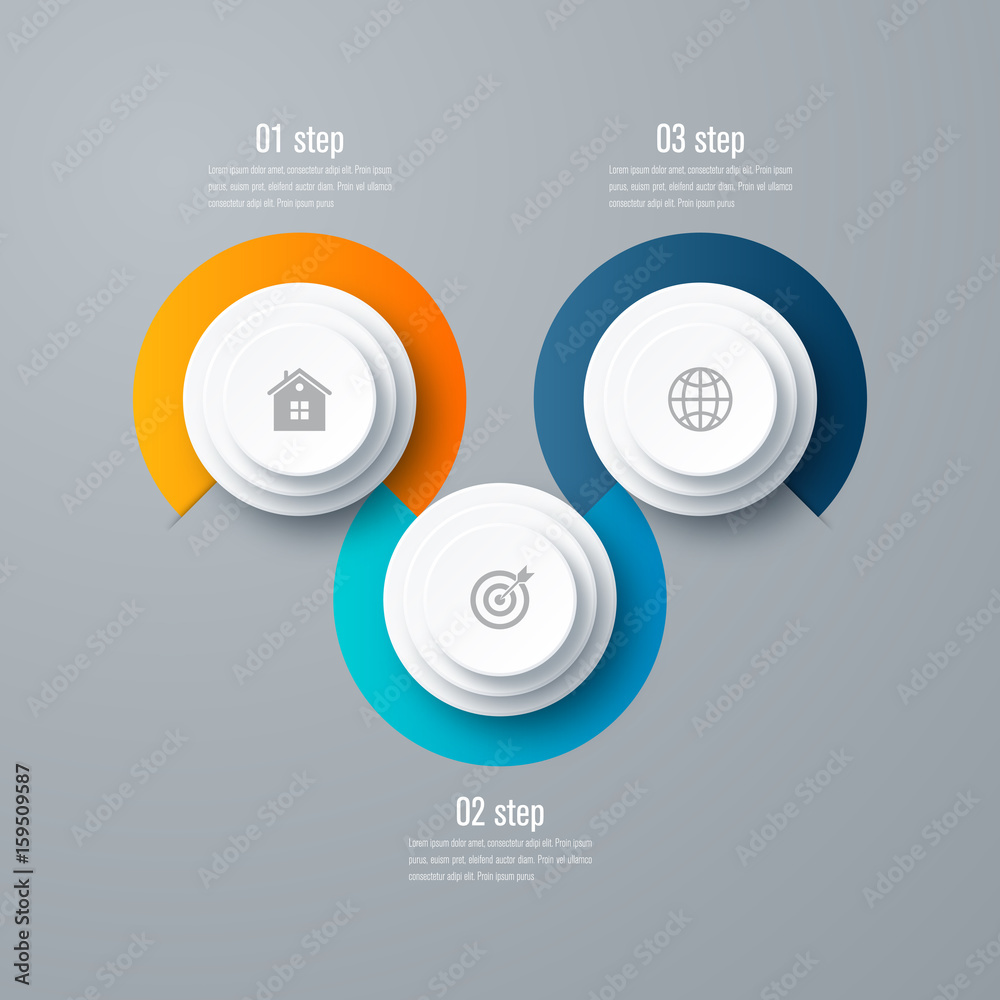 emplate for cycle diagram, graph, presentation
