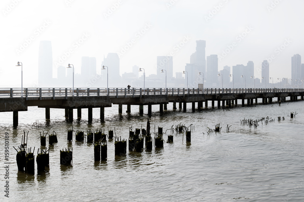 pier with views of the city