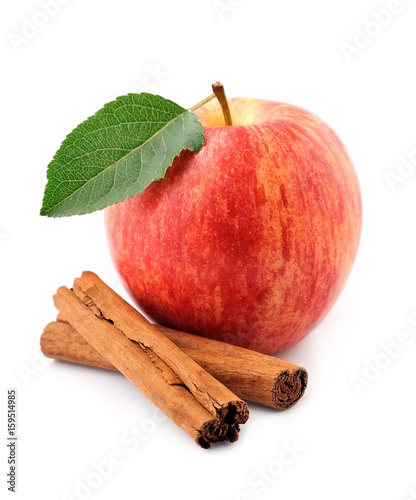 Sweet apple with cinnamon rods.