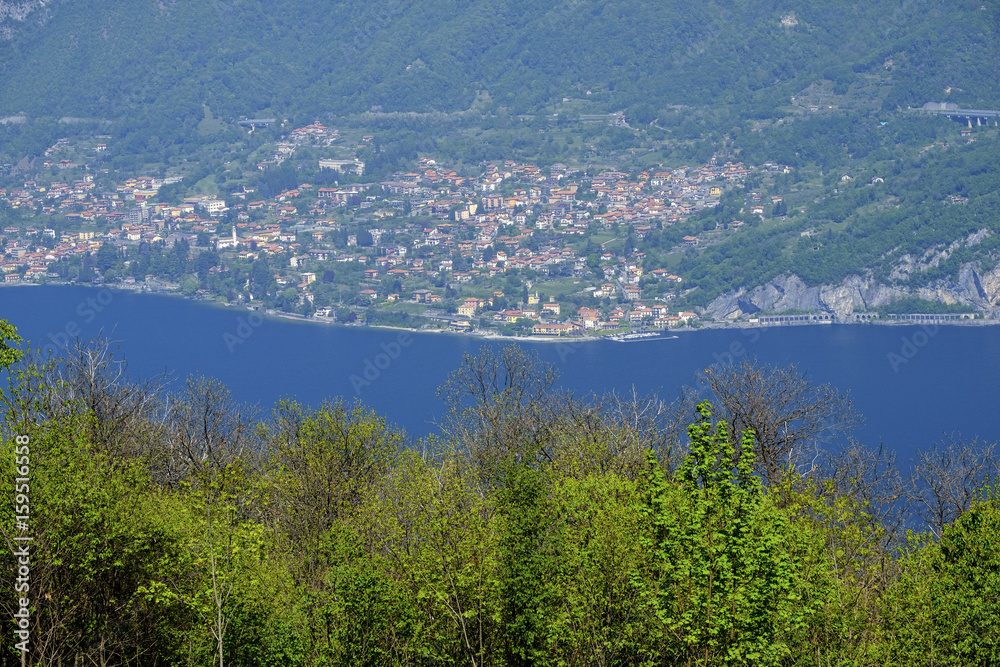 Madonna del Ghisallo (Lombardy, Italy): view of the Como lake
