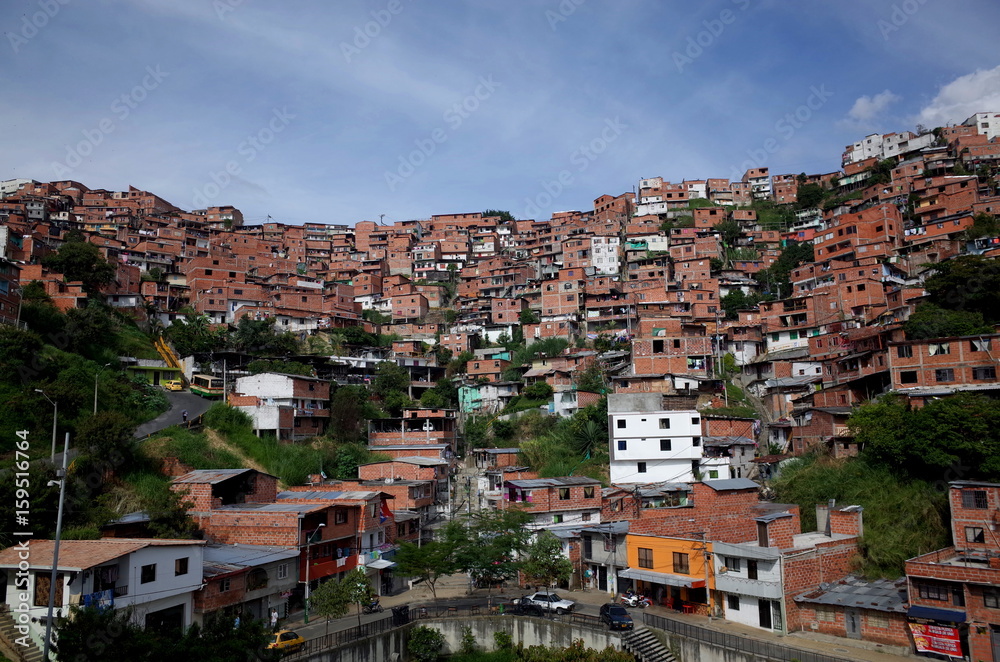 A poor barrio in Medellin, Colombia