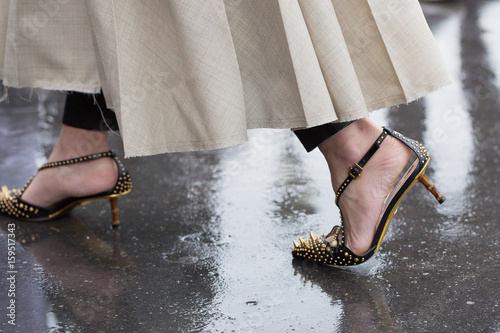 Street style fashion Paris. photo