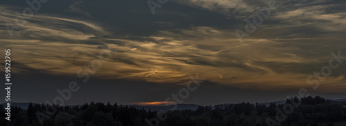 Orange sunset near Roprachtice village © luzkovyvagon.cz