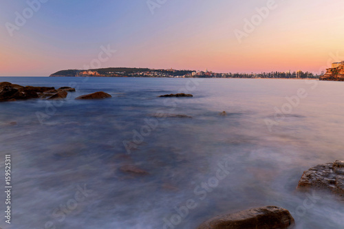 Sunrise color at Freshwater Beach  Sydney  Australia