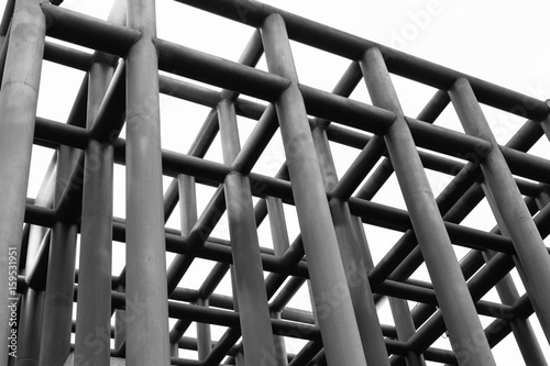  grid shaped steel structure; a partial structure