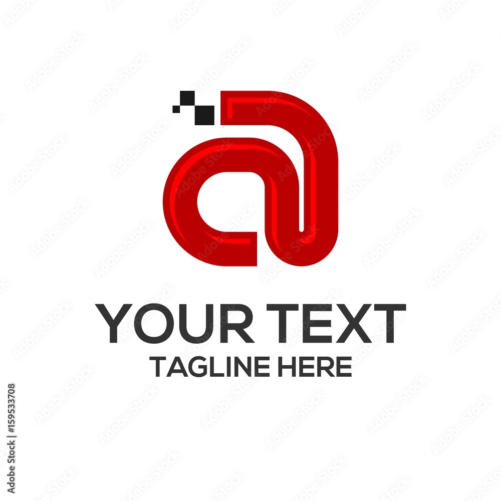 Letter a icon vector logo element Letter a icon vector logo element