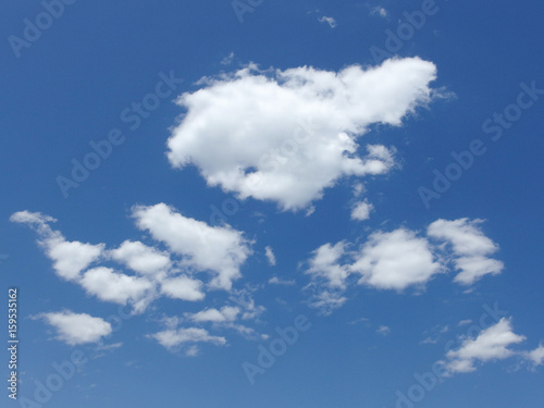 beautiful clouds and blue sky.