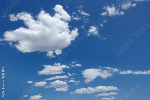 beautiful clouds on bllue sky