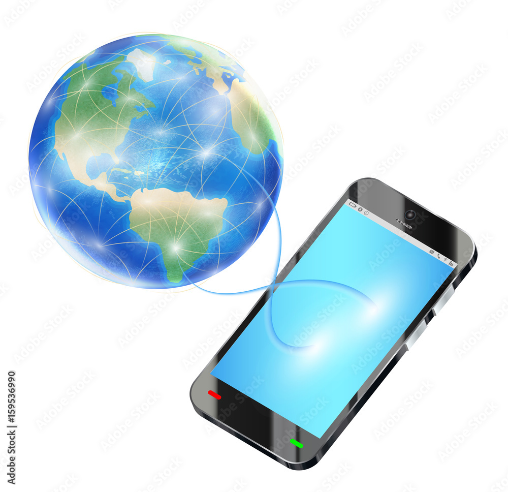 smartphone send data to internet around the world smartphone send data to internet around the world