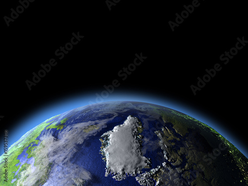 Greenland from space