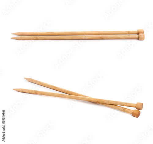 isolated knitting needles