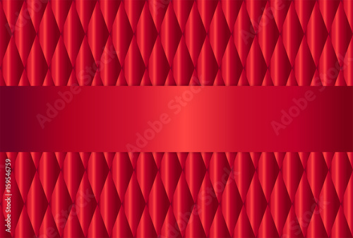 vector, abstract red upholstery background with copy space