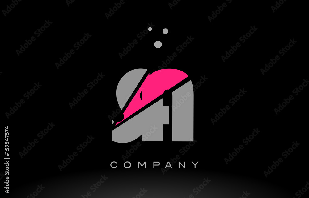 sa s a alphabet letter logo pink grey black icon sa s a alphabet letter logo pink grey black icon