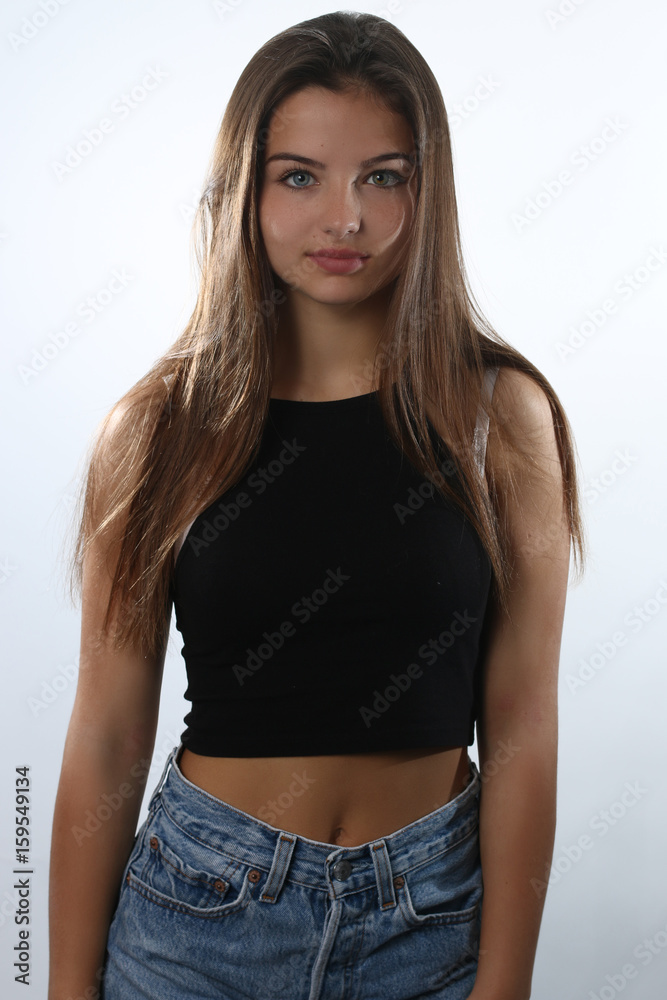 Beautiful teenage girl posing Beautiful teenage girl posing