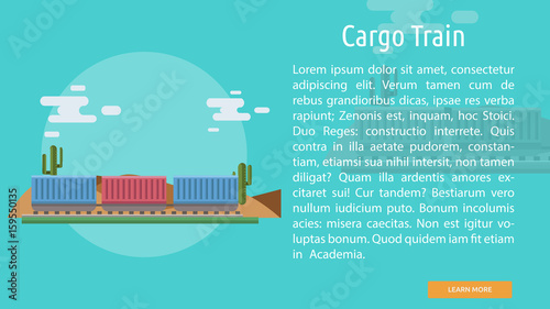Cargo Train Conceptual Banner