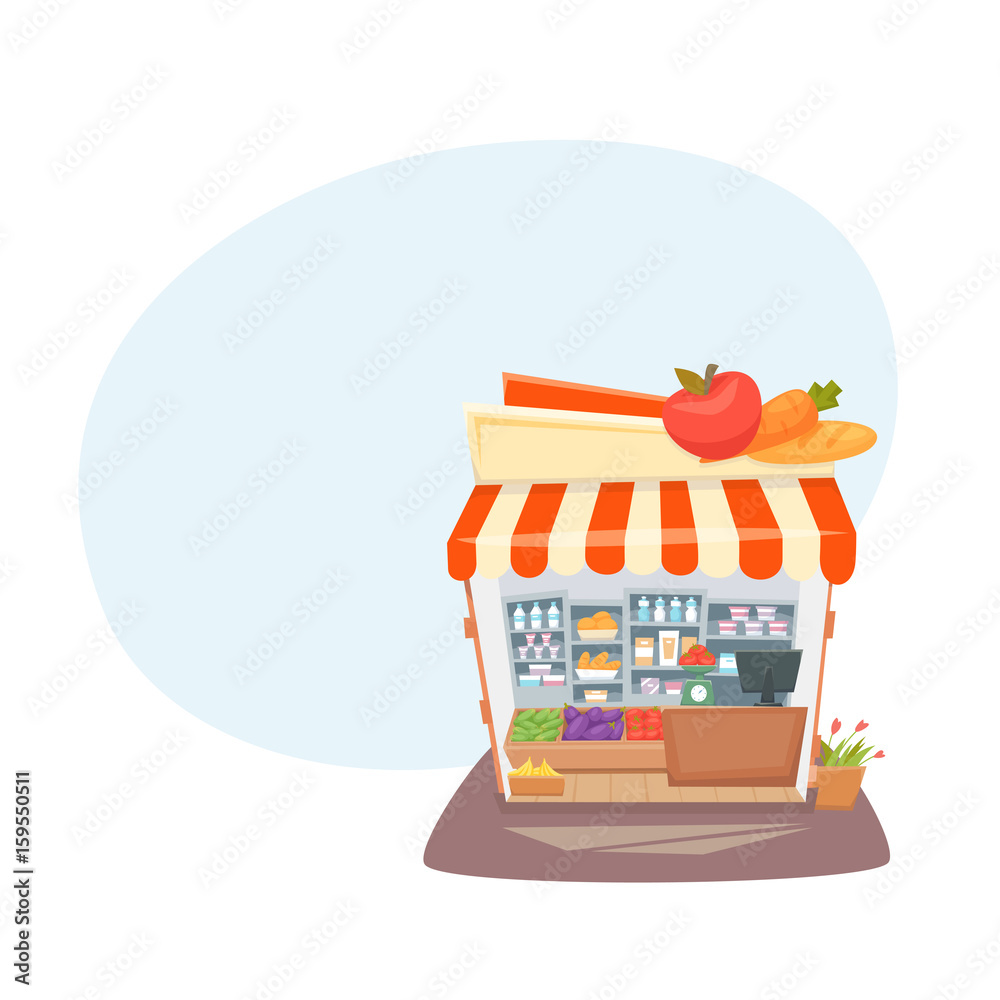 Grocery store interior