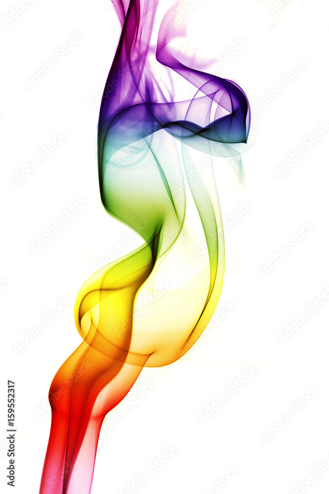 Fototapeta premium Abstract colorful smoke