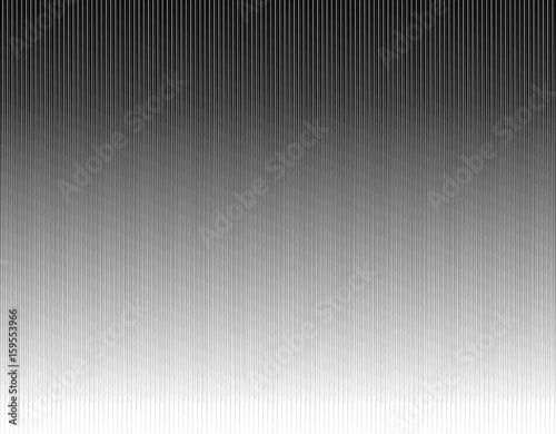 Halftone pattern. Black and white background. Vertical lines different thickness. Vector illustration