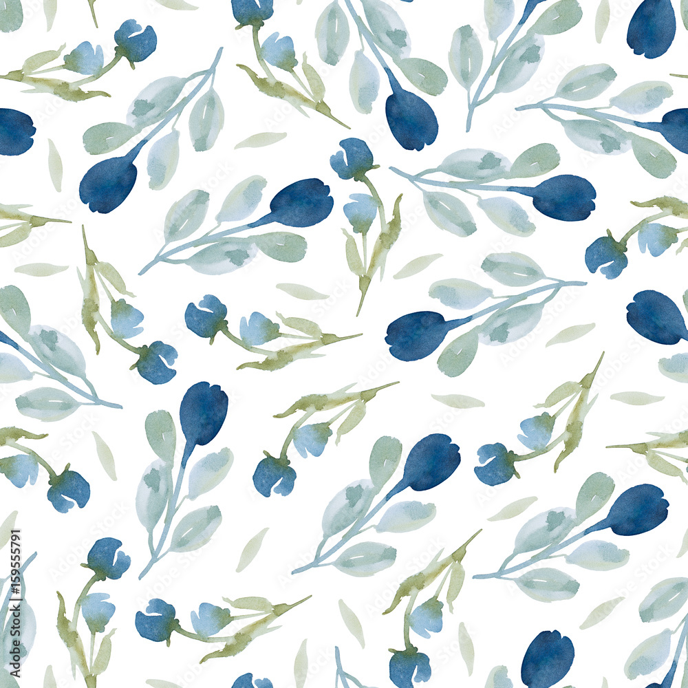 pattern of wildflowers and leaves on white background pattern of wildflowers and leaves on white background