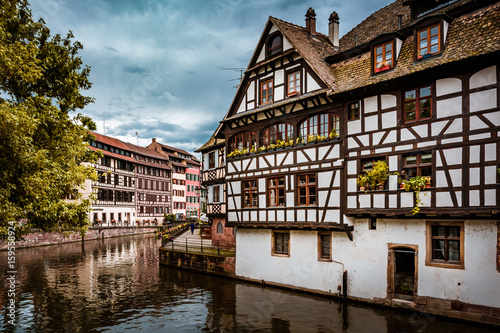 Stunning view of Strasbourg in France in Summer