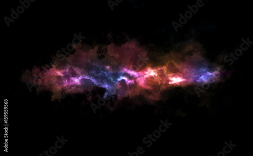 Nebula cosmic star abstract background - bright and colorful backdrop in space