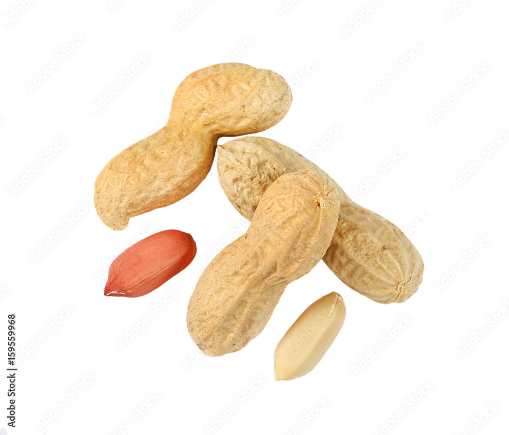 peeled and unpeeled peanuts peeled and unpeeled peanuts