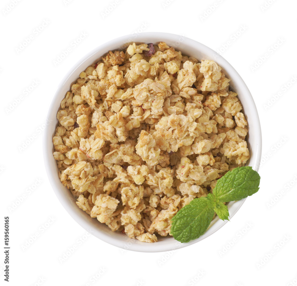 bowl of granola bowl of granola