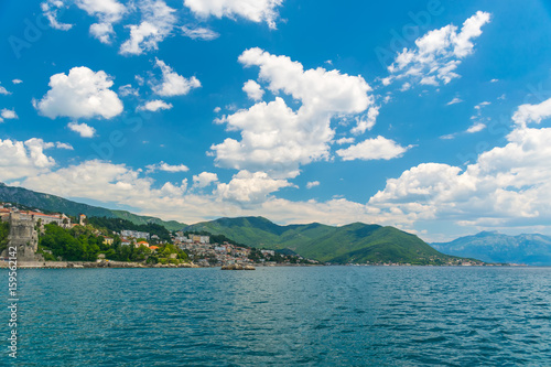 A sea yacht arrives to the city of Herceg Novi in Montenegro along the Adriatic Sea. © Sergej Ljashenko