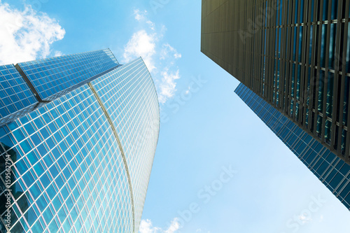 skyscrapers rising to the sky